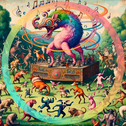 Giraffe Jive Under the Rainbow