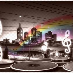 Graffiti Strokes Echoing in Harmonic Resonance