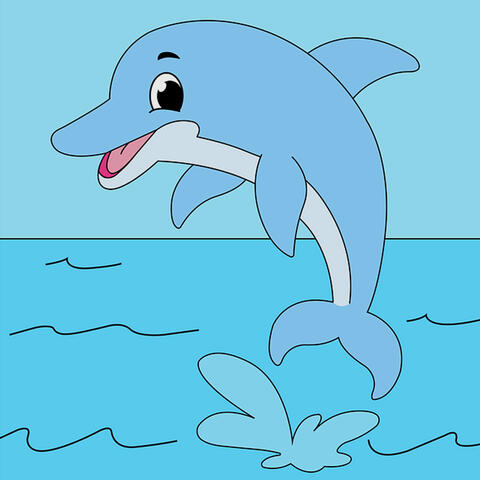 Delfino bello e carino