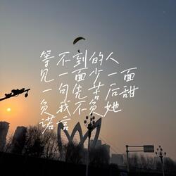 等不到的人+见一面少一面+一句先苦后甜+负我不负她+诺言