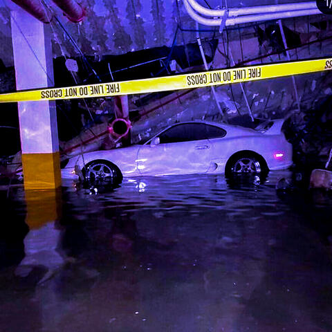 under the wet bridge