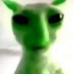 Alien Cat Green