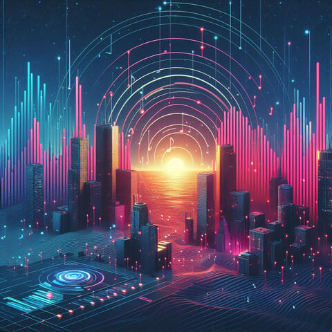 Digital Beats Soundwaves