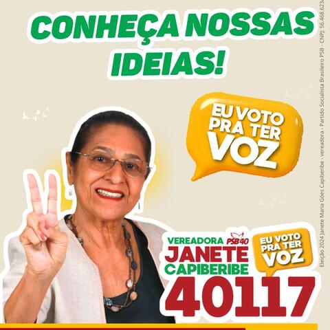 Vereadora Janete Capiberibe - 40117 (Eu Voto Pra Ter Voz)