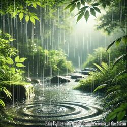 Rain Falling with Gentle Sound, Peace in the Night