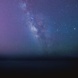 adrift beneath the stardust sea