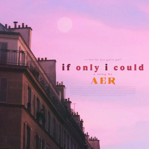 if only i could