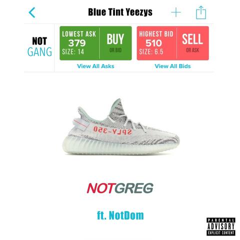 Blue Tint Yeezys