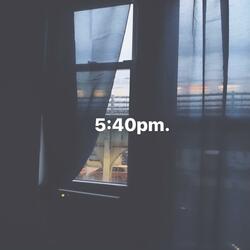 5:40pm.