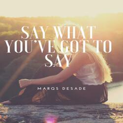 Say What You've Got to Say