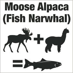 Moose Alpaca (Fish Narwhal)