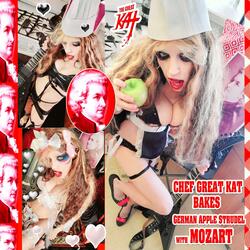 Chef Great Kat Bakes German Apple Strudel With Mozart