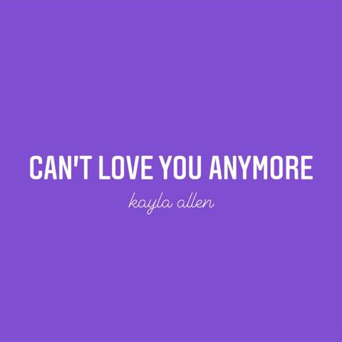Can't Love You Anymore