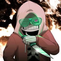 Dusttale (Undertale AU) Sans Megalovania in the 80's