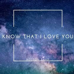 Know That I Love You