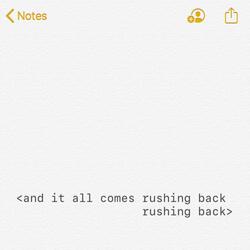 Rushing Back