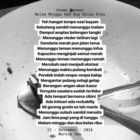 Malam Minggu Dan Dua Belas Ribu