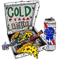 Cold Pizza and Beer (Happy New Year)