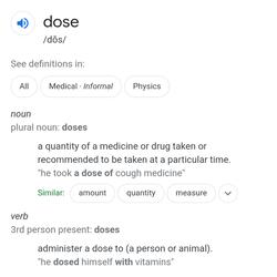 Doses