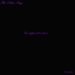 I'm supposed to be... (The Other day)