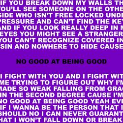 No Good at Being Good