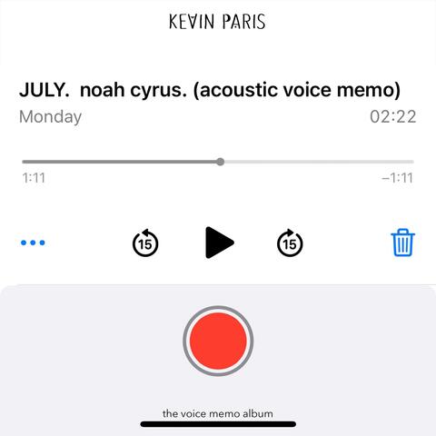 July (Live Acoustic Voice Memo)