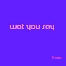 wat you say