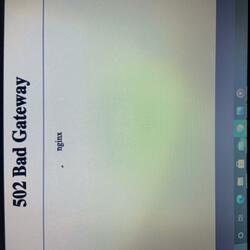 502 Bad Gateway
