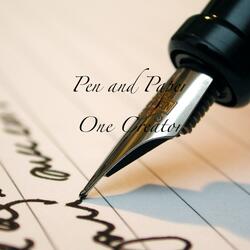 Pen and Paper