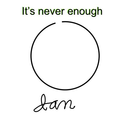 It's never enough