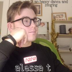 An happy dance and singing