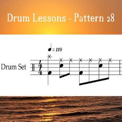 Drum Lessons - Pattern 28 (Loop 110)