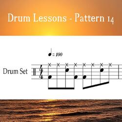 Drum Lessons - Pattern 14 (Loop 100)