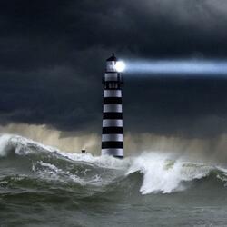 Standing Ontop a Lighthouse Listening to the Ocean