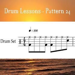 Drum Lessons - Pattern 24 (Loop 100)