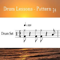 Drum Lessons - Pattern 34 (Loop 120)