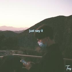 Just Say It
