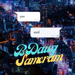 you said