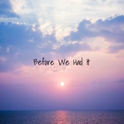 Before We Had It (feat. NMBRND)