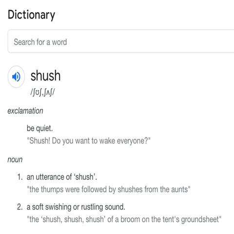 SHUSH