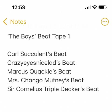 ‘The Boys’ Beat Tape 1