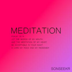 Meditation (Psalm 19:14)
