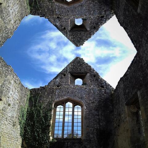 In a Glade in the Woods, a Ruined Chapel