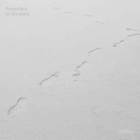 footprints in the snow