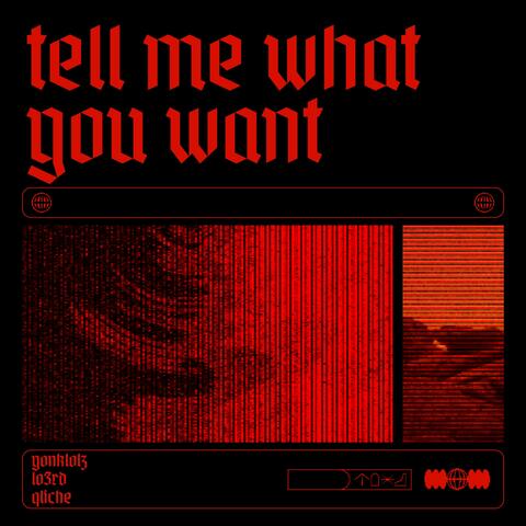 tell me what you want (feat. lo3rd & qliche)