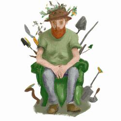 Der Gärtner ist in seinem Land