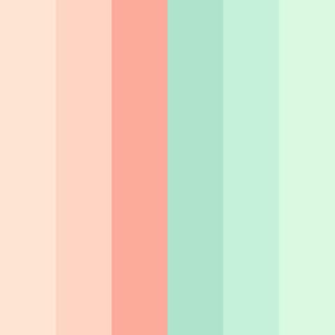 Mint + Peach