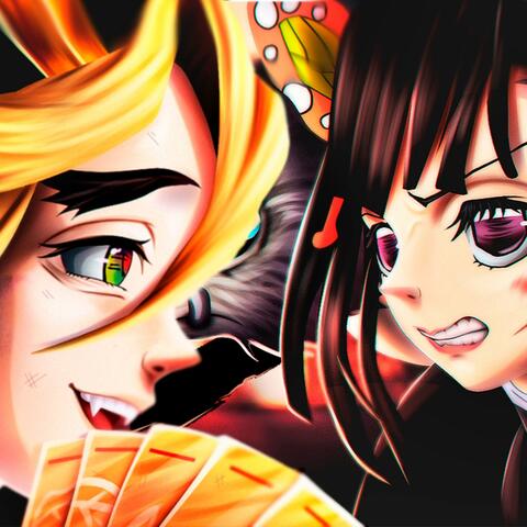 Kanao e Inosuke Vs Douma