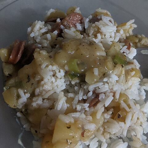 Linguiça com Batata