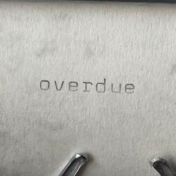 overdue